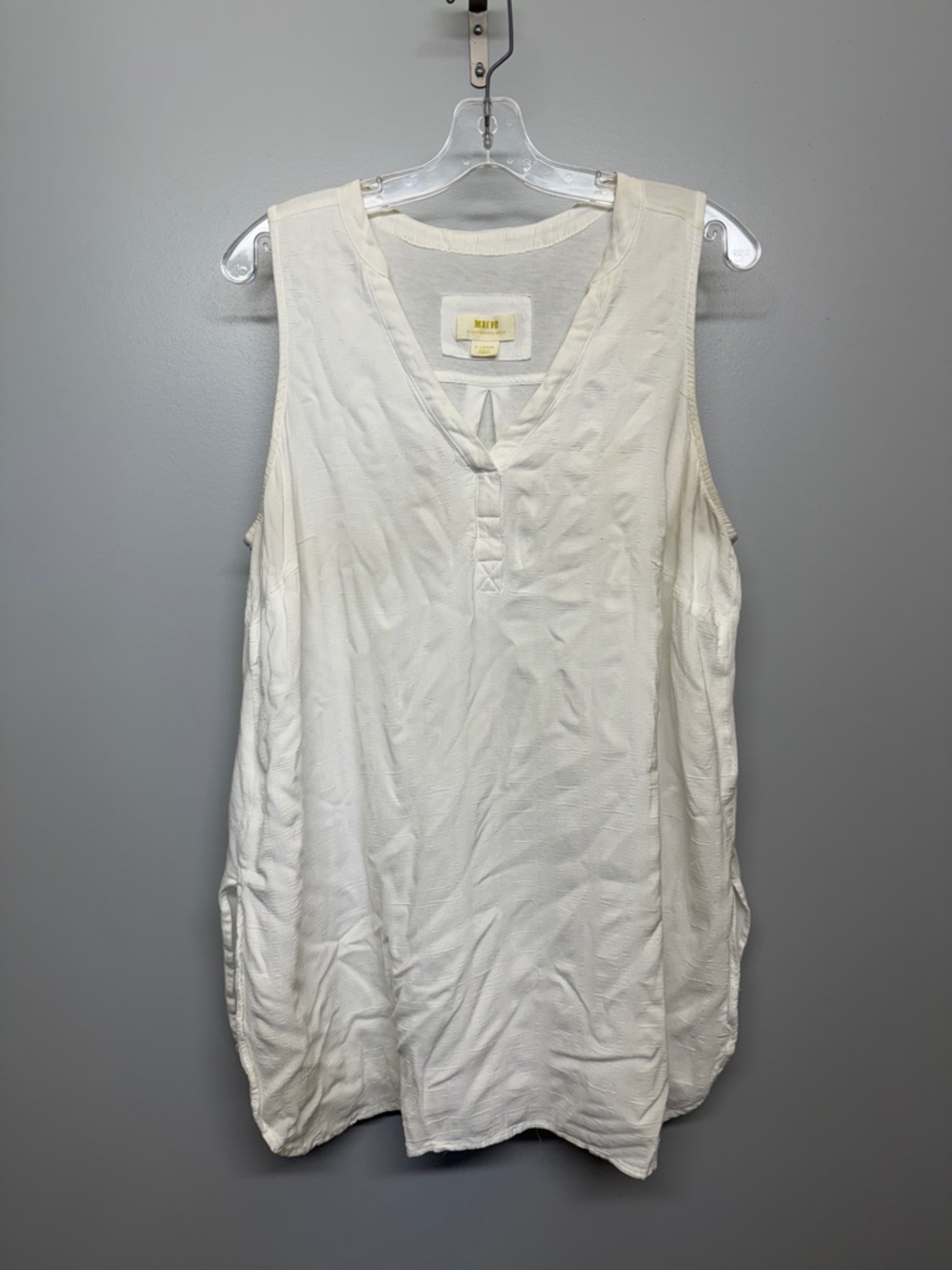 Anthropologie Maeve White Tunic Top